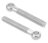 2 Pieces Machinery Shoulder Swing Lifting Eye Bolt, Stainless Steel M16 for Pipeline Gate Valves, Construction Fasteners,M16×110mm(M16x130mm)