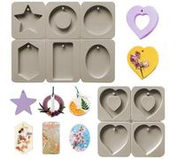 2 Pièces Moule à Savon en Silicone avec Trou de Suspension,Moule Savon Silicone à 4/6 Cavités,Moule Rectangulaire en Silicone pour Savon,Moule a Savon Bricolage Réutilisables pour Bougies,Artisanat