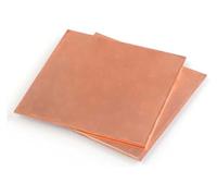 2 Pieces Pure Copper Sheet Plate, Thin Thickness 1.5Mm Suitable for DIY Crafts And Construction Applications,1.5×50×50mm(1.5x10x10mm)