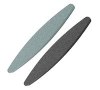 2 piedras de afilar de grano 180 y 240, piedras de afilar para herramientas de jardín, afilador de cuchillos de carburo de silicio piedra de afilar de alúmina para guadaña, tijeras de jardín, hacha y