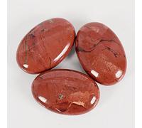 2 piedras de masaje naturales Redstone para spa, terapia de masaje, balneario, balneario, balneario, meditación, relajante, reiki o piedras de preocupación.