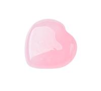 2 piedras preciosas naturales de cuarzo rosa en forma de corazón, mini cristal pulido para joyas de bricolaje, decoración del hogar, 7-8cm, Piedra