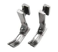 2 pies con cremallera con bisagras #P360-NF para máquinas de coser industriales de alimentación de agujas