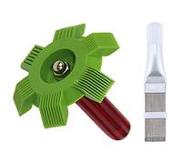 2 Pieza AC Aleta Peine, Peine del Evaporador Eeparación, Peine Eadiador para Aire Acondicionado, Peine Aleta Aire Acondicionado, para Limpieza, Peine de Limpieza de Condensador de Plástico