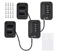 2 Pieza Cerradura de Seguridad con Contraseña para Nevera, Candado Nevera con Codigo, Cerradura de Nevera sin Llave, Cerradura para Puerta de Refrigerador para Cajón, Nevera, Armario, Congelador