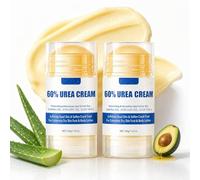 2 Pieza Crema Urea 60% - Exfoliante Elimina Piel Muerta, Suaviza Talones Secos y Agrietados - Hidratante para Manos y Pies con Aloe Vera y Manteca de Aguacate - 40g x 2