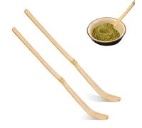 2 Pieza Cuchara de té Matcha de bambú Herramientas Cuchara Teaware Tea Ceremony Utensilios Accesorios Nice and Attractive 18 cm