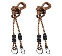 2 Pieza Cuerdas de Columpio Ajustables de 2 M Cuerdas de Extensión de Columpio Cuerda de Nailon Flexibles Soporta hasta 200 kg para Columpios Hamacas Telesilla Camping