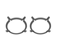 2 Pieza de Soportes Wok Negro Wok de Hierro Fundido Estante de Soporte del Platillo