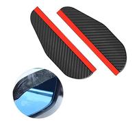 2 Pieza Espejo Retrovisor Protector,para Porsche Cayenne E-Hybrid 2018-2022 2023 2024 202 Auto Espejo Retrovisor Lluvia Ceja Fibra De Carbono