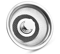 2 Pieza Filtro Fregadero Cocina, Tapón Tamiz Fregadero de Acero Inoxidable, Rejilla Colador de Fregadero, Desagüe Colador Enchufe para Cocina Baño Fregadero(84MM)