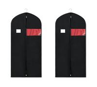 2 Pieza Fundas Ropa Armario, Funda Para Guardar Ropa, 60x120cm Porta Trajes Caballero, Bolsas Para Guardar Ropa, Fundas Para Armarios Ventana Para Camisas, Chaquetas, Trajes, Jerseys