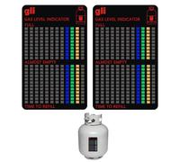 2 Pieza Indicador de Nivel de Gas, Indicador de Nivel de Tanque de Gas Propano Butano, Botella de Calibre Magnético, Reutilizables Botella Tarjeta de Temperatura del Gas, para Casa, Barbacoa y Jardín