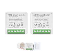 2 Pieza Interruptor WIFI, Módulo Interruptor Inteligente, Mini Smart Switch