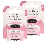 2 Pieza invisibobble Lote de gomas para el pelo (2 x negras)