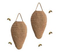 2 Pieza Nido de Avispas Artificiales, 20 x 36 cm, Caqui