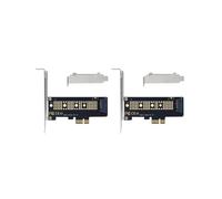 2 Pieza NVMe PCIe M.2 NGFF SSD una PCIe X1 Tarjeta Adaptadora PCIe X1 una M.2 Tarjeta con Soporte