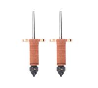 2 piezas 0.4 mm acero templado boquillas kit para SV08/T300 3D accesorios de impresora