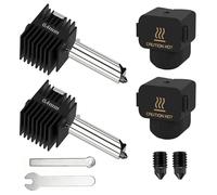 2 piezas 0,4 mm Hotend Kit para Bambu Lab A1/A1 Mini, piezas de impresora 3D cabezal de impresión de repuesto con boquilla y funda de silicona, A1 Mini Upgrade Hotend Kit para impresora Bambu Lab A1