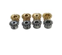 2 piezas 1:1 Engranaje cónico 0,8 M 15T 3 4 5 6 mm 6,35 mm Diámetro del orificio Tornillo de fijación M3 Engranaje cónico de latón(6mm brass)