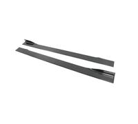2 piezas/1 juego de protectores de faldones laterales de fibra de carbono, divisores de faldones laterales compatible con BMW Serie 4 G22 G23 G26 2020-2022