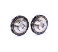 2 piezas, 1 módulo, engranajes rectos 50T/52T/54T/55T/56T, n.° 45, engranaje de motor de transmisión CNC de acero, 6 mm/8/10/12/14/15/16 mm para equipos CNC(54T inner hole 8mm)
