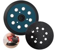2 Piezas 125 mm Plato de Lija, 8 Orificios 125 mm Almohadillas Repuesto de Lijadora Orbital Almohadillas para Traje Makita BO5031 M9204 BO5021 BO5041 für DeWalt 151281-08 DW4388 Porter Cable 390-390K