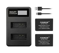 2 Piezas 1250 mAh LP-E12 LPE12 Batería con Cargador de batería para Canon EOS M100, Rebel SL1, EOS 100D, EOS M, EOS M2, EOS M10 Cámaras Digitales (2 pcs Battery with Charger)