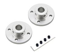 2 Piezas 12mm Rígido Brida Acoplamiento De Eje, Aleación De Aluminio Conector De Acoplamiento Del Eje Del Motor Para El Modelo De Rc, Piezas De Bricolaje