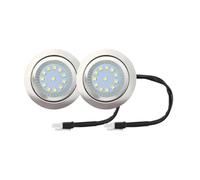 2 Piezas 12V 1,5 W Cocina Ventilador De Humo Bombilla 60mm Agujero Campana Extractora Lámpara Con Conector EL SM Puerta Gabinete(EL)