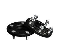 2 piezas 15/20/25/30/mm PCD 5x100 CB 54,1mm adaptador espaciador de rueda 5 lengüetas traje espaciador de rueda de aluminio compatible con Toyota Crown GT2000 Prius(15MM Black Spacers)