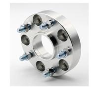 2 Piezas 15/20/25/35mm PCD 5x110 CB 67,1mm Adaptador Espaciador De Rueda Adecuado Para Coche Universal 5 Terminales M12x1 Separadores Llantas Vehículo(2PCS 30mm Silver)