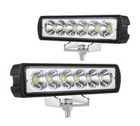 2 Piezas 15.3cm 18W Foco de Trabajo LED 12V 24V, 150° 6000K Haz Amplio Faro Adicional IP65 Impermeable, Luz de Marcha Atrás Antideslumbrante para Tractor, Camión, Furgoneta, Excavadora, Todoterreno