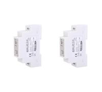 2 Piezas 15 W 24 V 0, 63 A Carcasa de Fuente de Alimentación de Carril DIN Montaje de Salida Estable Fuerte Resistente A Interferencias Adecuado para Gabinete de Control Equipo