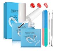 2 Piezas 15ml Removedor Esmalte Semipermanente, Magic removedor esmalte quitaesmalte, remover uñas semipermanentes kit, Elimina Fácil y Rápidamente y fácilmente en 3-5 minutos