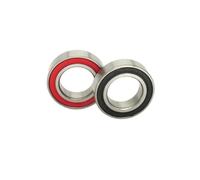 2 piezas 15x26x7 mm 15267 2RS Rodamiento inferior de bicicleta MR15267 15267RS 15 * 26 7 acero cromado(One Red One Black)