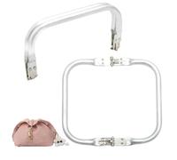 2 Piezas 180x90mm Cierres de Beso para Bolsa Cierres Tipo U para Bolsos Boquillas Monederos Metalicas Marco de Metal Tubular Interno para Clutch Accesorios Diy Fabricación Artesanía Hacer Monederos