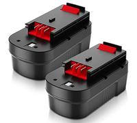 2 Piezas 18V 3.6Ah NI-MH Repuesto para Black Decker Batería 18V Compatible para Black Decker Batería HPB18 A1718 FSB18 FEB180S A18 A18E FS180BX FS18BX FS18FL FSB18 Catastro