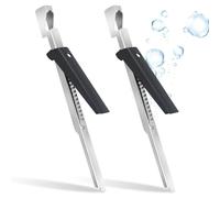 2 Piezas 2 en 1 Abrelatas Manual, Abre Botes Tarros Multifunción, Abrelatas Ajustable Profesional Acero Inoxidable, Abridor de Tarros para Niños Personas Mayores Artritis