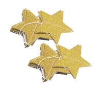2 Piezas 2 Oro Estrella Girlande, Glitzer Girlande Banner para Bodas cumpleaños Baby Shower Party decoración