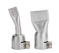 2 Piezas 20 Mm Pequeño + 40 Mm Punta Grande Boquilla de Soldadura Plana Pistola de Soldadura de Acero Inoxidable Boquilla Plana Portátil Boquilla de Soldadura Conveniente para Usar para Soldar PP PVC
