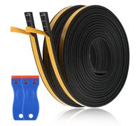 2 Piezas 3 Metros Cinta de Sellado para Placa de Cocción 9mmx2mm Junta de Sellado Vitroceramica Cinta Selladora Espuma Adhesiva con Raspador Pequeño Burlete Sellar Vitroceramica para Puertas Ventanas