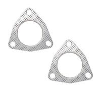 2 Piezas 3 Pernos Junta de Escape, 6,35cm Junta Tubo de Escape de Alta Temperatura Junta de Tubo de Escape, para Colectores Multi-Función Cabezales Silenciadores Catalizadores Turbinas de Escape