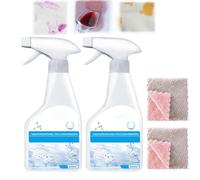 2 piezas 300 Ml Spray Quitamanchas Para Limpieza En Seco Y Para Llevar,Para Las Manchas MáS DifíCiles,Para Grasa, Aceite, Alimentos, AlgodóN, Lino