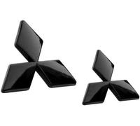 2 Piezas 3D insignia Pegatina Para Mitsubishi Eclipse Cross 2021-2025, acero inoxidable insignia emblema adhesivo para coche, Emblema Adhesivo 3D