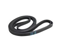 2 piezas 400-5M-50mm Correas dentadas sincrónicas de caucho de cloropreno de par motor elevado, Longitud de la línea de paso 400mm, 80 dientes, anchura de la correa 50mm