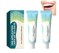 2 Piezas 40g Pegamento Dentadura Postiza Pegamento Para Dentaduras Postizas Fuerte Adhesión Duradera Y Segura Fórmula Segura Adecuada Para Dentaduras Postizas De Diversos Materiales Y Formas
