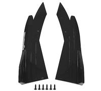 2 Piezas 48 Cm/18,9 Pulgadas Universal Coche Parachoques Trasero Canard Labio Falda Lateral Divisor Alerón Brillante Parachoques Trasero Canard Difusor Divisor Valencia Alerón Aleta Borde Borde