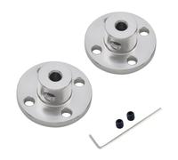2 Piezas 4mm Rígido Brida Acoplamiento De Eje, Aleación De Aluminio Conector De Acoplamiento Del Eje Del Motor Para El Modelo De Rc, Piezas De Bricolaje