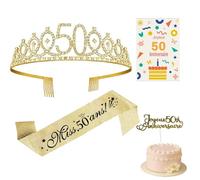 (2 piezas) 50 Ans Femme Couronne 50 Ans